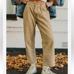 Ottoway Ben Roy - Unisex Baggy Pleated Pants - Light Brown XS NWT
